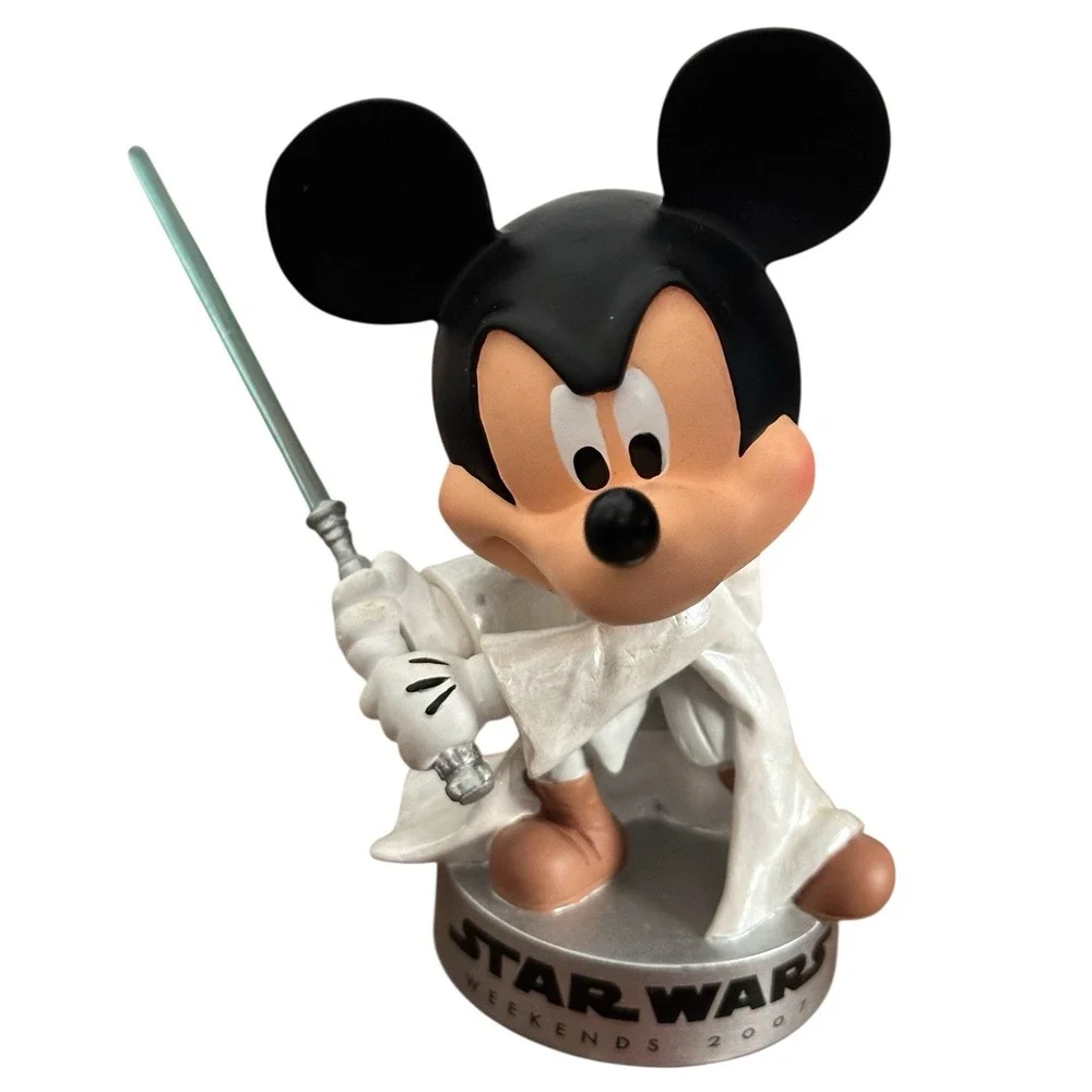 Disney Parks Star Wars Weekends 2007 Jedi Mickey Bobble Head‎ Figure